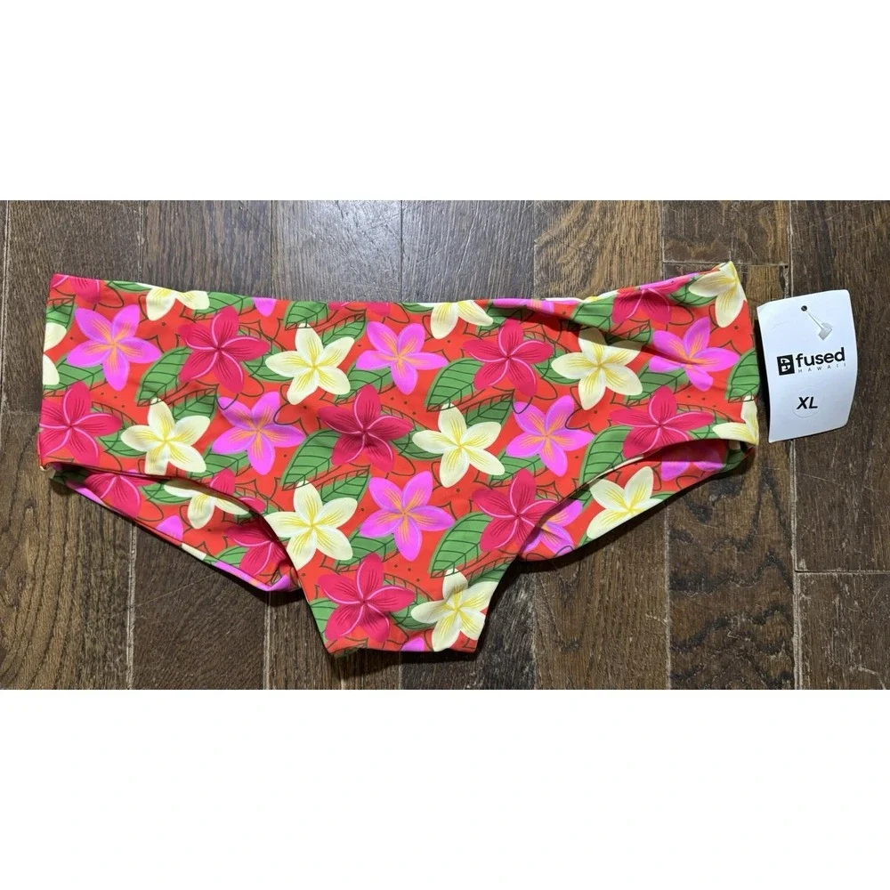 Fused Hawaii Bikini Bottom Size XL Swimwear Full Bloom Kona NWT
